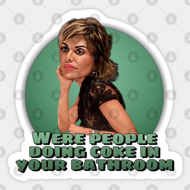 Real Housewives - Lisa Rinna Sticker by Zbornak Designs